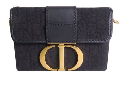 Montaigne Box 30, &pound;1,400, Handbags, Black, Canvas, Front view
